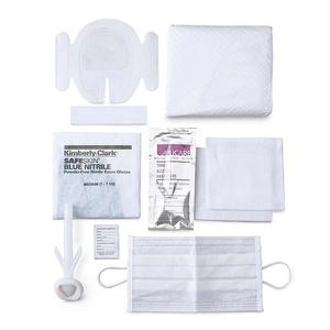 Central Line Kit with Tegaderm:  1 Tegaderm 1626WNS, 1 Dressing Change Label, 2 Gauze, 1 Tape Strip, 1 Alcohol Swab 3Pk, 1 ChloraPrep 3mL, 1 Nitrile Glove, 1 Wrap, 1 Mask