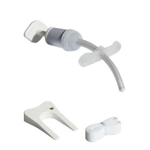 Smiths Medical ASD Inc Bivona&reg; Uncuffed Neonatal FlexTend&trade; Plus Straight Flange Tracheostomy Tube 3mm Size, 3mm I.D. x 4-7/10mm O.D.
