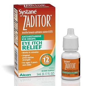 Alcon Zaditor&reg; Antihistamine Eye Drop, 0.035% Ketotifen Fumarate, 5mL