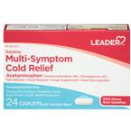 Leader Daytime, Multi-Symptom Cold Relief Caplets, 24 ct