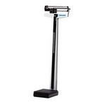 Pelstar LLC Mechanical Beam Scale 390 lb Capacity, White, Non-slip Black Platform Mat