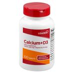 Leader Calcium 500Mg & Vitamin D 400 IU Tablets, 100 ct