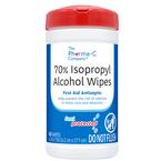 The Pharma-C Company 70% Isopropyl Alcohol Wipes First Aid Antiseptic, 40 Count - REPLACES KLE200736