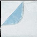 Ibex Face Fabric Reusable Underpad with Blue Vinyl Barrier 36” x 72” Poly Bagged