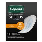 Depend Incontinence Shields for Men, Light Absorbency, (Packaging May Vary)