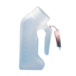 Medline Industries Male Urinal with Lid 1000mL, Translucent