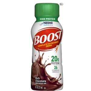 Nestle Boost® High Protein Nutritional Energy Drink, 8 oz Bottle, Rich Chocolate