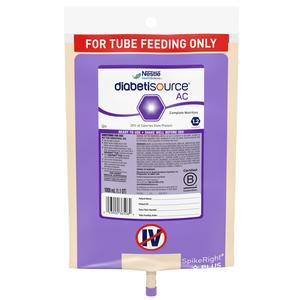 Nestle Healthcare Nutrition Diabetisource&reg; Advanced-control Tube Feeding SpikeRight Liquid 1000mL Closed System container, 300kCal, Lactose-free, Gluten-free