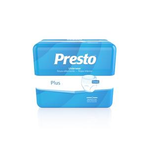 Presto® Plus Incontinence Underwear, Adult, Pull-Ups, Classic Plus, Medium, 32'' to 44'' White