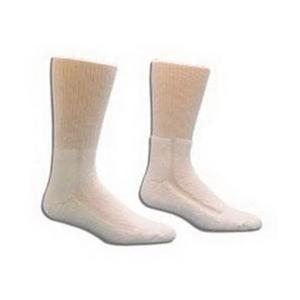 HealthDri&trade; Foot-Friendly Diabetic Acrylic Socks, White, Latex-Free, Size 9-11