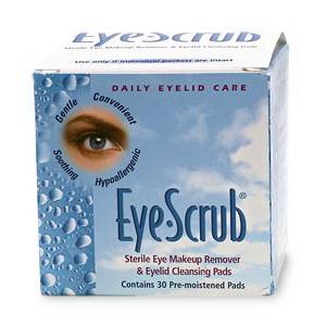Cardinal Health  Eyescrub&reg; Eyelid Cleanser Pad 30 ct, Makeup Removal, Convenient, Easy-to-use, Pre-moistened Pad