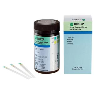 Teco Diagnostics Urine Reagent Strip, for Glucose/Protein Test, 100 Strips