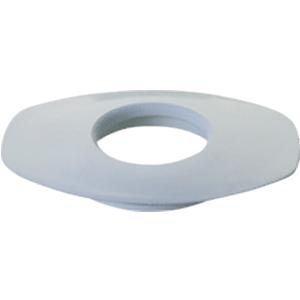 All-Flexible Oval Convex Mounting Ring 1-1/2" Opening, 3-3/4" x 2-3/4", Green Neoprene Rubber