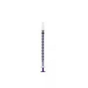 Monoject Oral Syringe, 1 mL, Non-Sterile, Purple