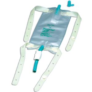 Bard Dispoz-A-Bag&reg; Leg Bag with Rubber Cap Valve, Sterile, Latex Straps 32 oz