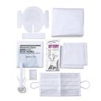 Central Line Kit with Tegaderm:  1 Tegaderm 1626WNS, 1 Dressing Change Label, 2 Gauze, 1 Tape Strip, 1 Alcohol Swab 3Pk, 1 ChloraPrep 3mL, 1 Nitrile Glove, 1 Wrap, 1 Mask