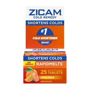 Emerson Zicam&reg; Rapidmelt&reg; Cold Remedy Tablet, Citrus, 25 count