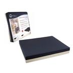 PMI Bariatric Foam Wheelchair Cushion, with Nylon Cover, 18" x 22" x 3" Navy/Gray