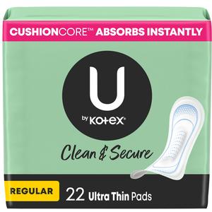 Kimberly Clark U by Kotex&reg; Premium Ultra Thin Sanitary Pad, Regular