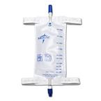 Medline&reg; Industries Leg Bags with Comfort Strap and Twist Valve Drainage Port 600mL, Medium