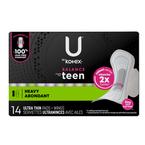 Kimberly Clark U by Kotex&reg; Teen&reg; Super Premium Ultra Thin Sanitary Pad, with Wing