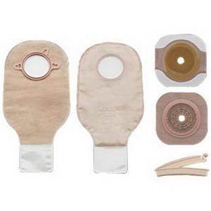Hollister New Image&reg; Two-Piece Non-Sterile Drainable Colostomy/Ileostomy Kit 1-3/4" Stoma Opening, 2-1/4" Flange, Clamp Closure, Ultra Clear