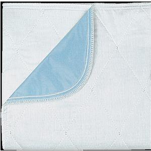 Ibex Face Fabric Reusable Underpad with Blue Vinyl Barrier 36” x 72” Poly Bagged