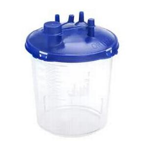 Cardinal Health Medi-Vac Rigid Disposable Suction Canister with Mechanical Filter, 2000cc