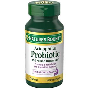 Nature's Bounty Acidophilus Probiotic Tablets, 120 ct - REPLACES NHS82610