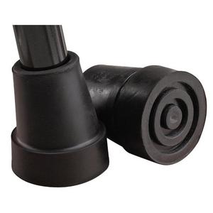 Medline Cane Replacement Tip, 0.875" ID, Black