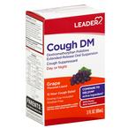 Leader Cough DM 12 Hour Liquid, Grape, 3 oz