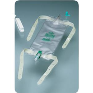 Bard Dispoz-a-Bag Leg Bag with Flip-Flo&trade; Valve, 32 oz (4 leg bags & 1 pair fabric leg straps)