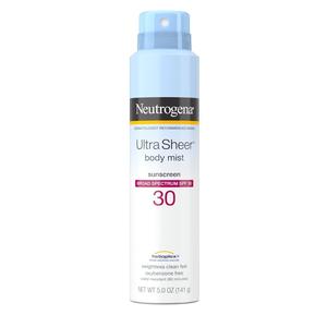 Neutrogena Ultra Sheer Body Mist Sunscreen C-Spray, SPF 30, 5 Oz