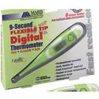 Mabis Digital 9-Second Digital Flexible Tip Thermometer, Waterproof