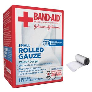 Johnson & Johnson Band-Aid&reg; First Aid Rolled Gauze, 2" x 2.5yd