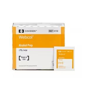 Kendall Webcol&trade; Alcohol Preps Large, 2 ply - REPLACED BY 55MWAPL