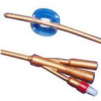 Kendall Dover&trade; 3-way Foley Catheter 18Fr, 30cc Balloon Capacity, Sterile, Reinforced Tip, Latex-Free