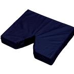 DMI Coccyx Seat Cushion 16" x 18" x 3" Navy, 6" V-Shaped Opening, Washable, Latex-Free