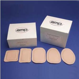 Austin Medical AMPatch Stoma Cap 1-1/2" Opening, 3" x 4-1/4", Latex-free, Hypoallergenic