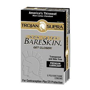 Trojan&trade; Supra&trade; BareSkin&trade; Lubricated Condom 6 Count