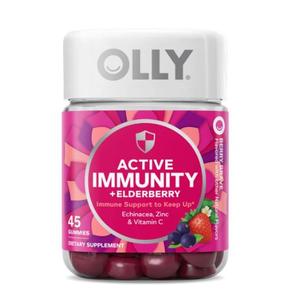 OLLY Active Immunity + Elderberry - Berry Brave 45ct