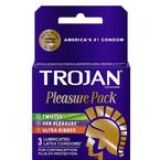 Trojan Pleasure Pack Lubricated Condom, 12 ct - REPLACES BX95302
