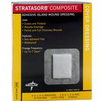 Medline&reg; Industries Stratasorb&reg; Composite Island Dressing 4" L x 4" W, 2-1/2" x 2" Pad, Latex-free