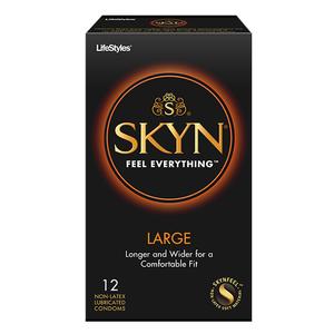 LifeStyles&reg; Skyn Feel Everything&trade; Large Contraceptive Condom, 12 Count