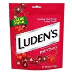 Luden's Wild Cherry Throat Drops, 90 ct.