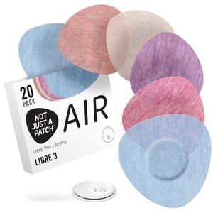 Not Just A Patch Air Patches for Freestyle Libre 3, Multicolor, 20 ct