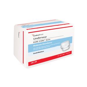 Cardinal Health, Underwear, Sure Care™ Extra, Small/Medium, 34" - 46"