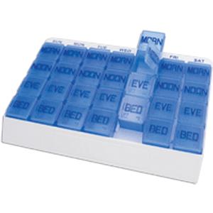 Apex Medi Tray Pill Organizer 28 Color-Coded Compartments