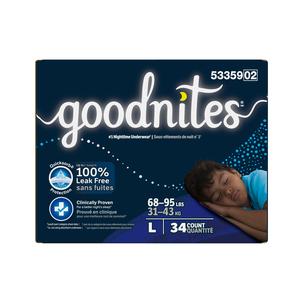 Goodnites Youth Pants for Boys, Large, Giga Pack, Replaces Item 6940533