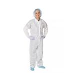 Cardinal Health&trade; Staff Coveralls, Fluid-Resistant, 2XL, White